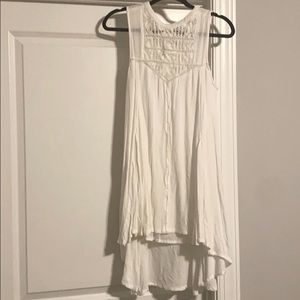 High Low White Dress